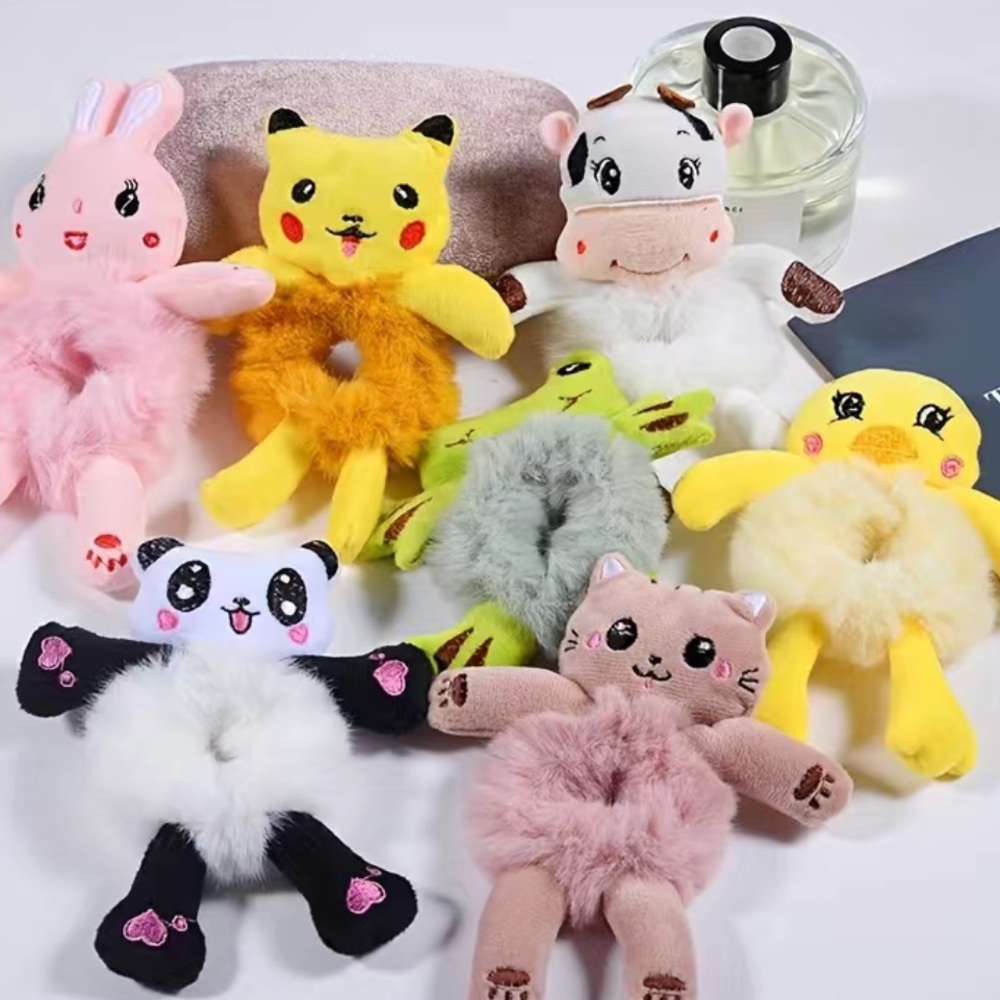 NIB Plush Animal Ponytail Holders!